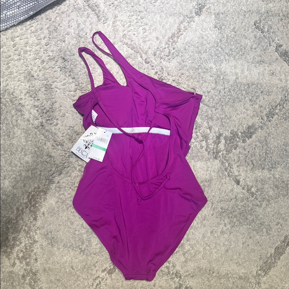 BECCA Women's Purple One Piece Swimsuit